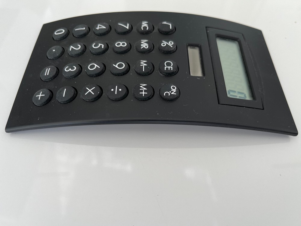 Vintage Solar Calculator Black - Works