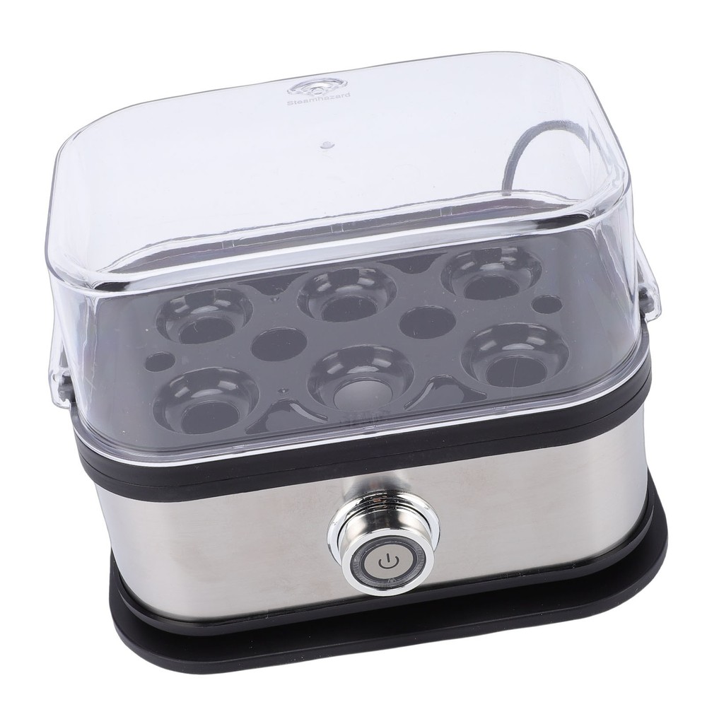 3-Egg Cooker Electric 6 Eggs Soft Medium Hard Boiled Poached Egg Maker