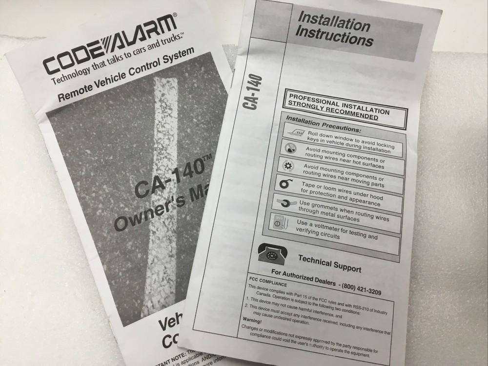 Code Alarm CA-140 Remote Start System Replacement Module