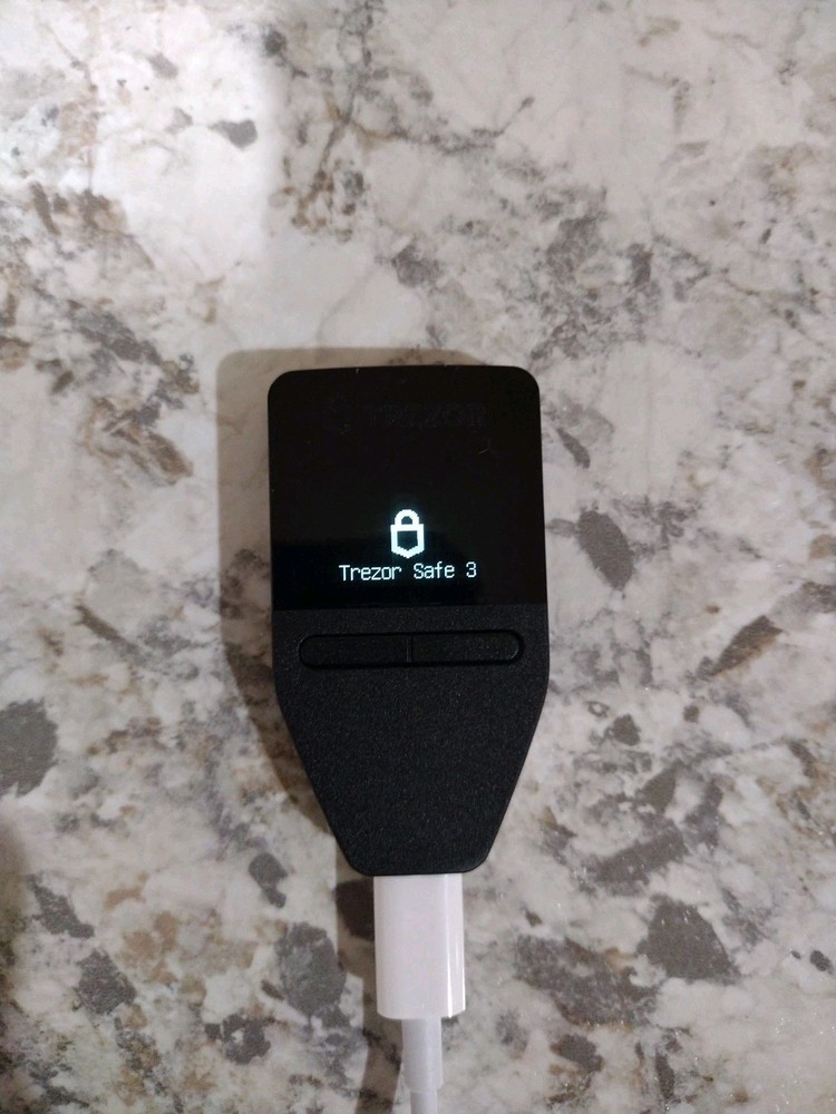 Trezor Safe 3 Secure Element Crypto Hardware Wallet