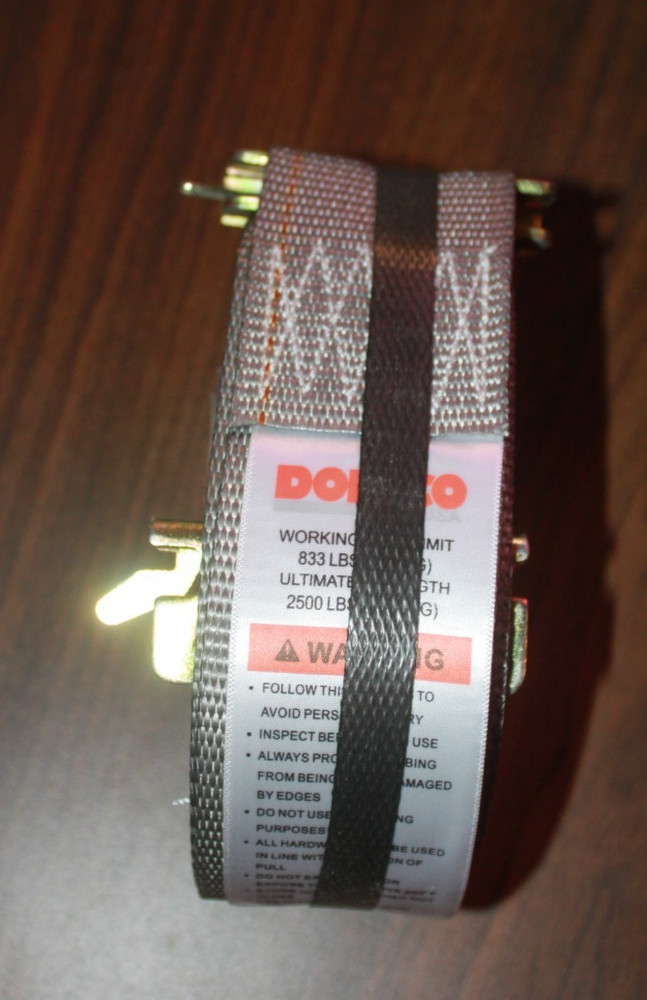 (4 PACK) DOLECO 2" X 16' SERIES E CAM BUCKLE STRAP GREY