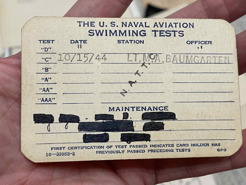 WW2 WWII US Navy USN 1944 Naval Pilot Grouping Documents & Learning Materials