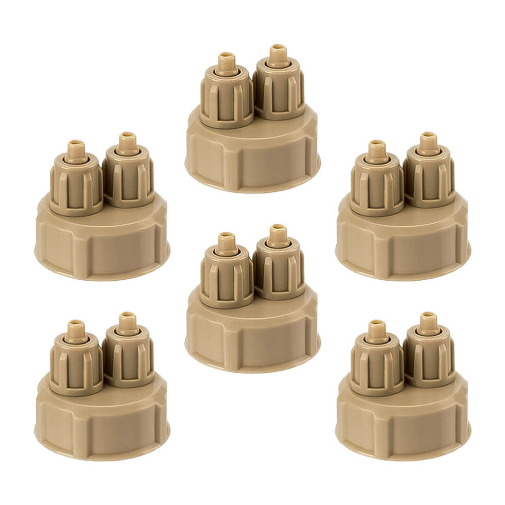 6Pcs Engineering Material DIY Reactor Bottle Caps CO2 Quick Screw Covers
