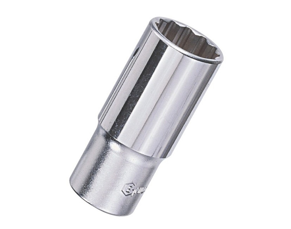 Genius Tools 3/8" Dr. 19mm Deep Hand Socket (12-Point) - 336319