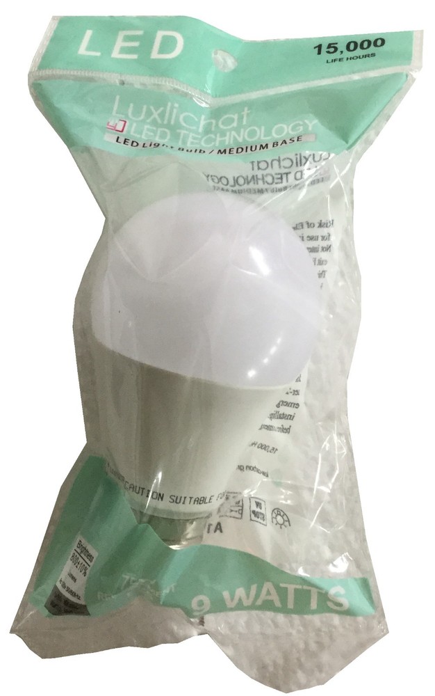 5 Pack Luxlichat Dimmable 75W Equivalent A19 Led Light Bulb Warm White (3000K)