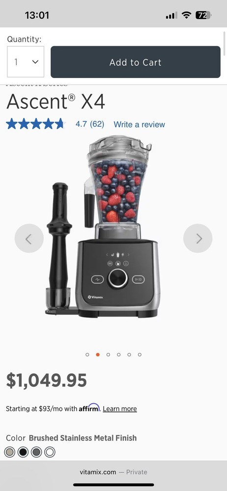 vitamix ascent x4 blender