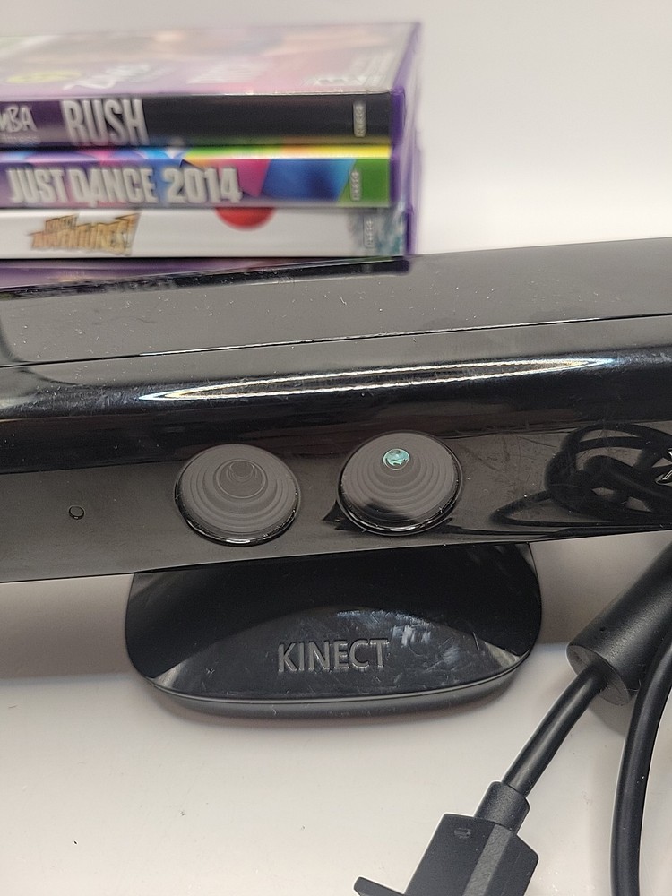 Microsoft Xbox 360 Kinect Sensor Bar + 6 Games Bundle FAST SHIP