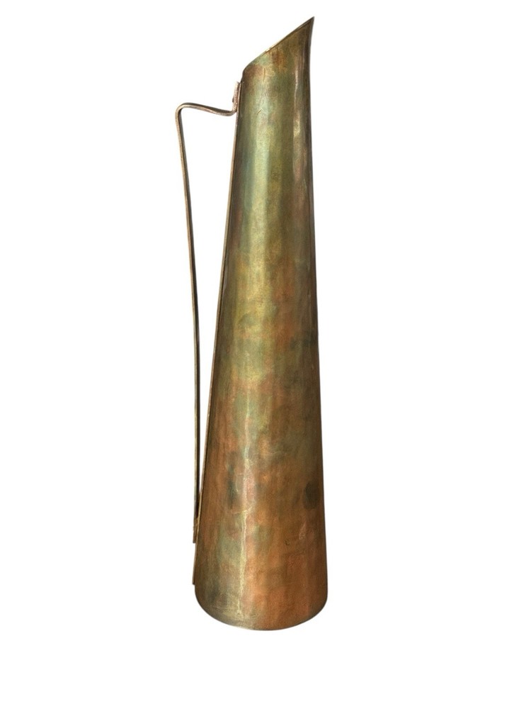 Vintage Copper Vase With Handle
