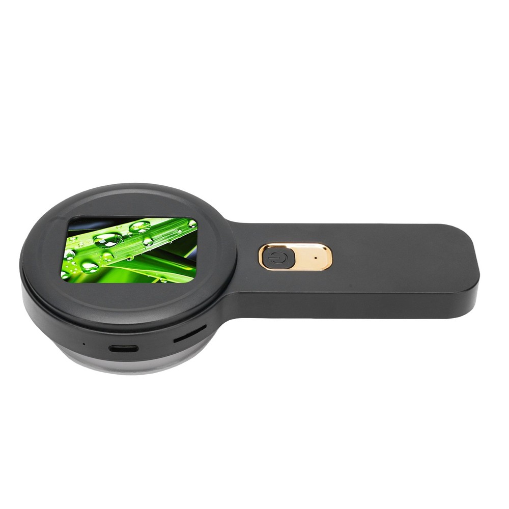 Handheld Digital Microscope 200x Magnification Dual LED Black