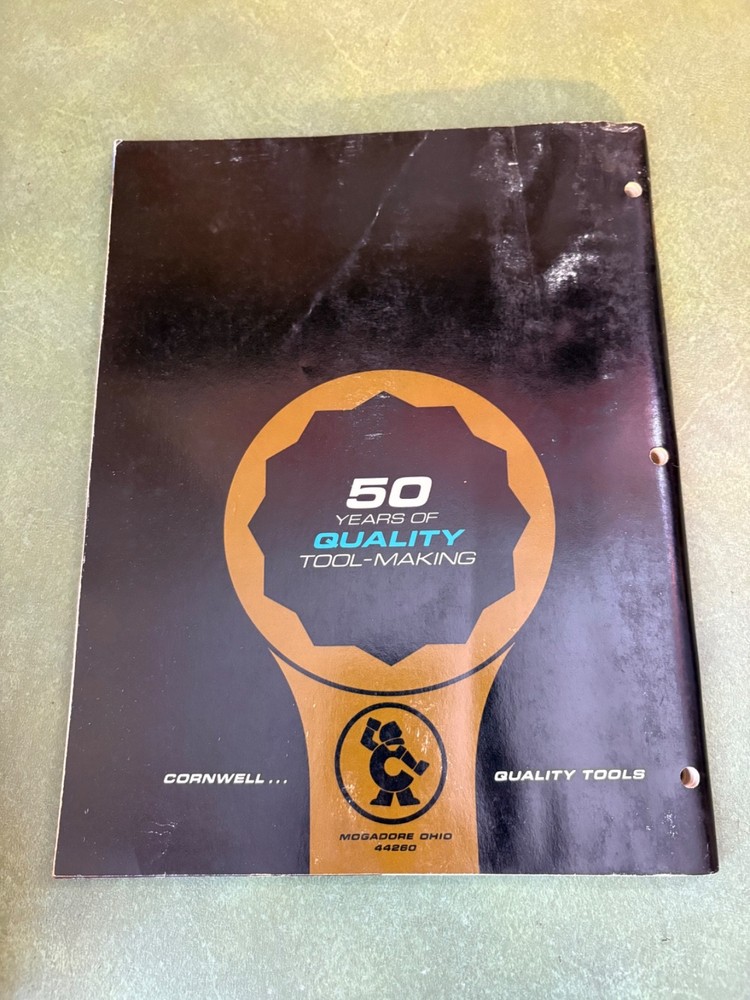 Original 1967 Cornwell Tools Catalog AI-68