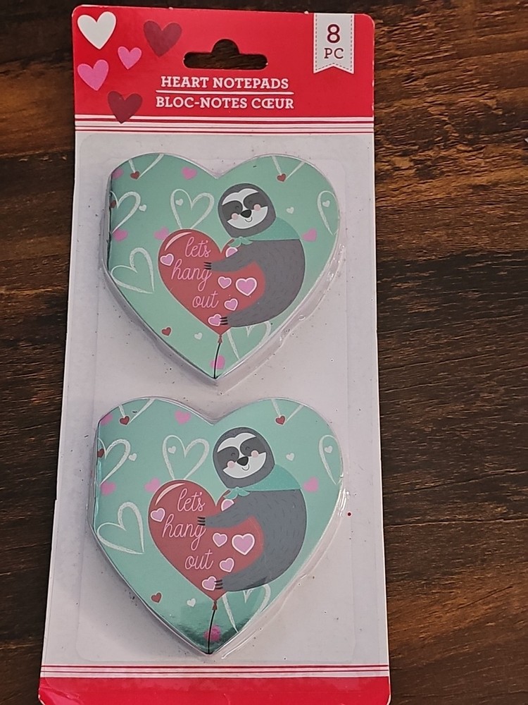 Heart notepads 8 Pc
