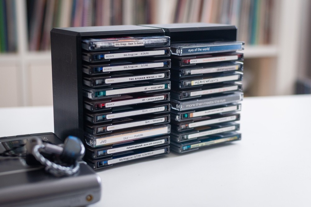 Minidisc Storage Case | Holds 10 Discs | Stackable | Storage/Holder/Box/Tray