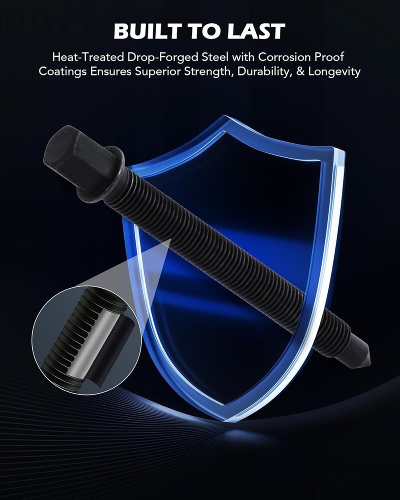 Heavy Duty Pulley Puller with Reversible Jaws - 3 pcs Kit