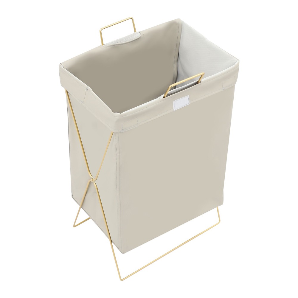 Large Laundry Hamper Collapsible X-Frame Laundry Basket w/Lid