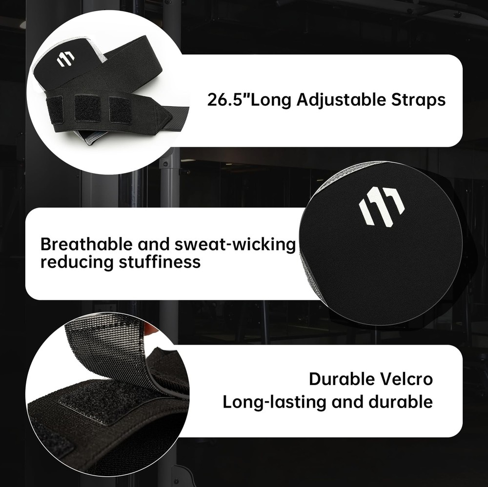MANUEKLEAR Adjustable Compression Elbow Wraps for Weightlifting(1 Pair), Elbo...