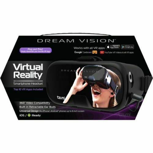 Tzumi Dream Vision Pro Virtual Reality Headset with Bluetooth