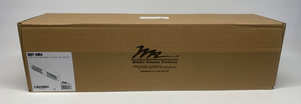 MIDDLE ATLANTIC UQFP-4DRA Ultra Quiet Fan Panel with Display / BLK Anodized