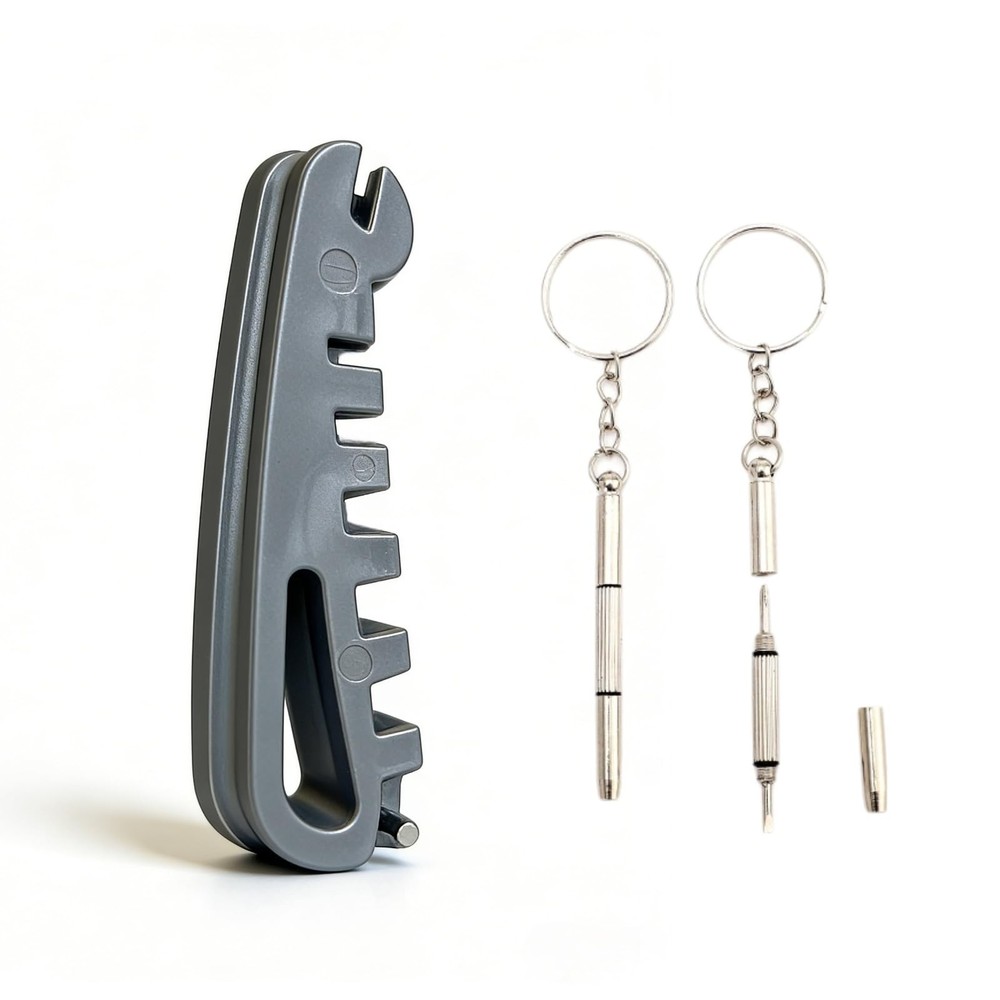 Eyeglass Frame Adjustment Tool with 3-in-1 Screwdriver Kit - Professional Cur...