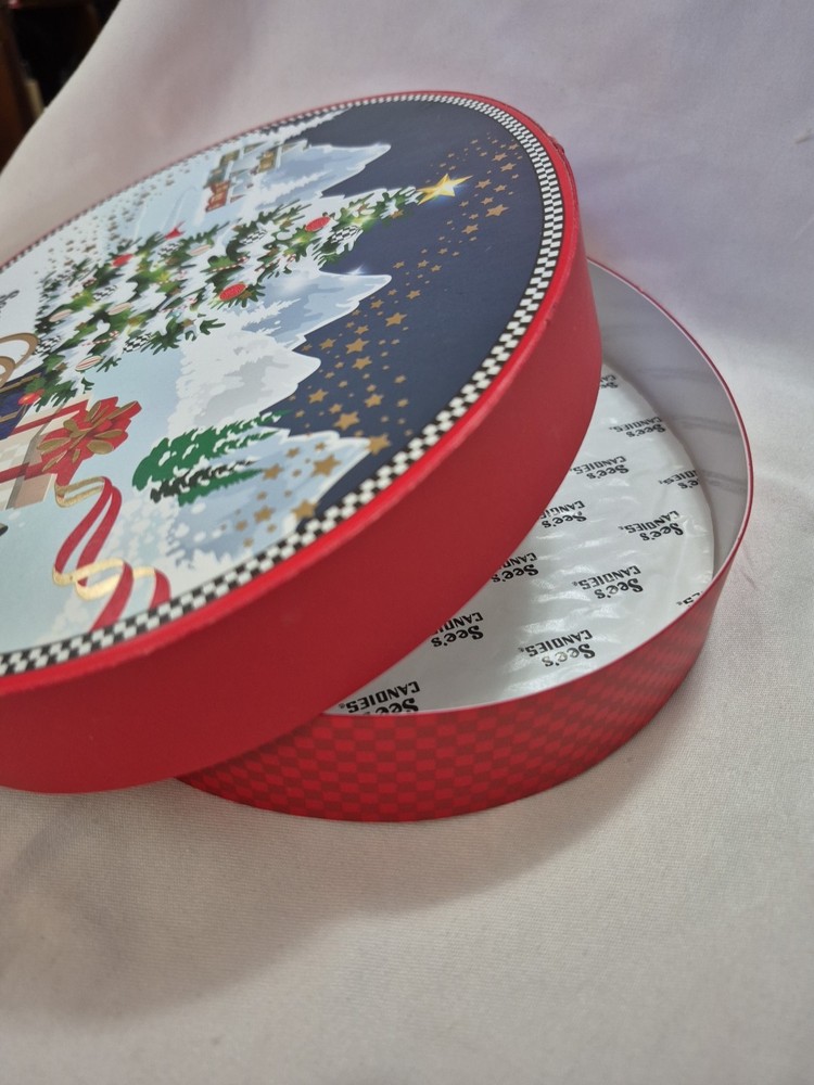 See’s Candies Holiday Box 2022 Empty w/ Insert – Refillable Gift Display