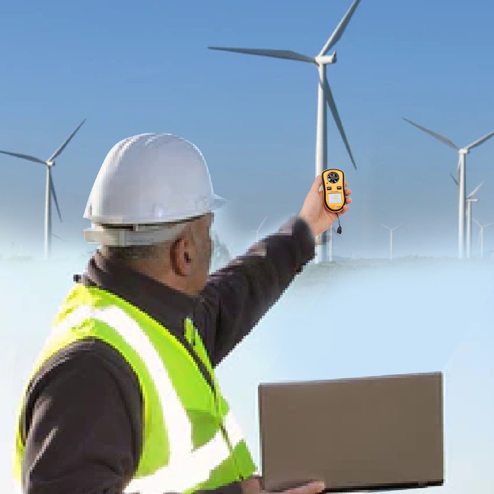 Handheld Digital Anemometer Pocket Wind Meter Handheld Mini Wind