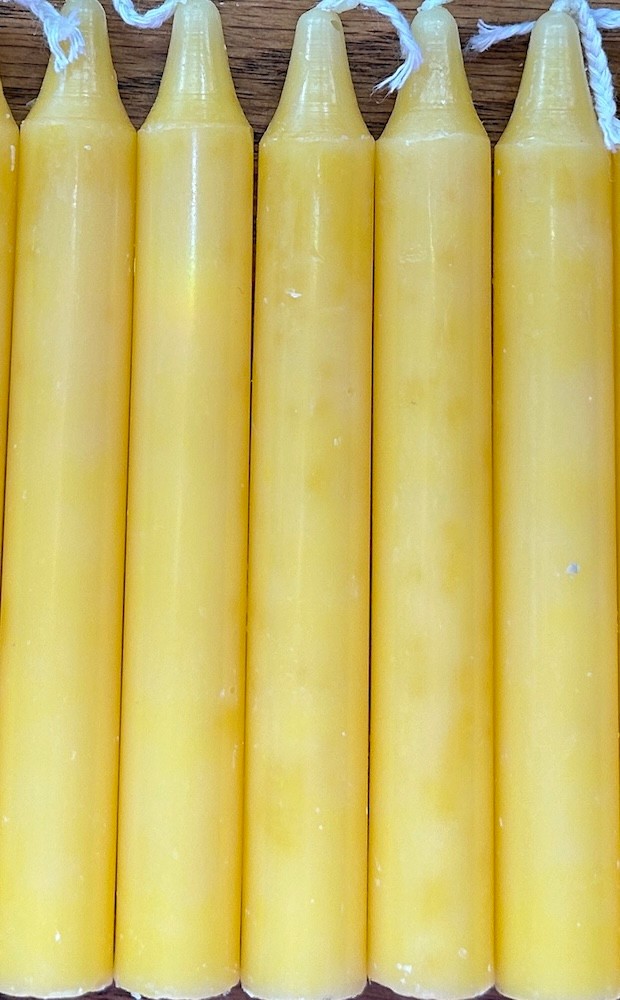 5 Yellow Chime (Mini Taper) Ritual Spell Candles!
