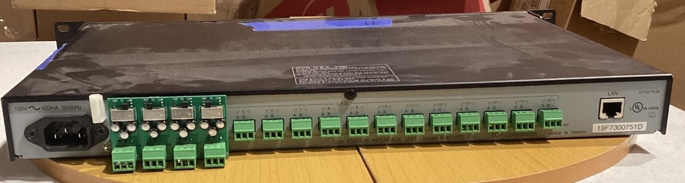 TOA Electronics N-8000RS Sub Station Interface Unit