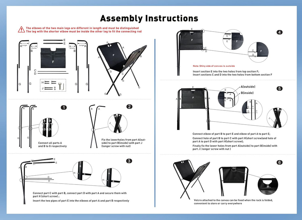 Small Canvas Print Rack - Portable Folding Art Display Rack for Posters, Artwork