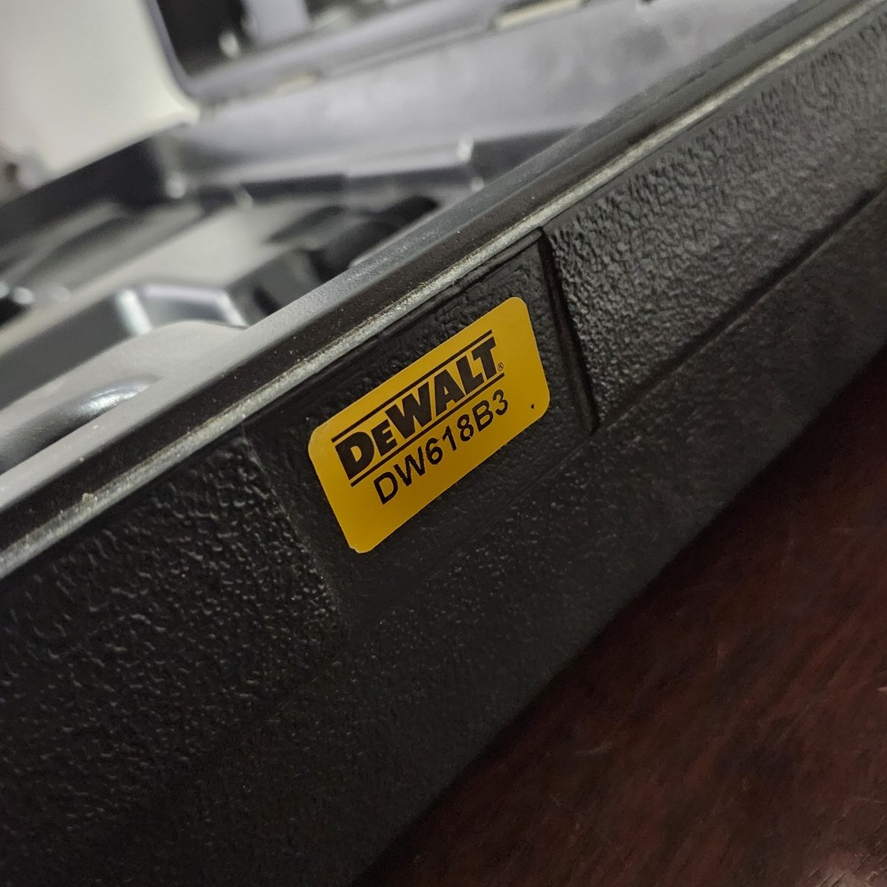 Dewalt router case - DW618B3E case only Missing Handle SEE PHOTOS