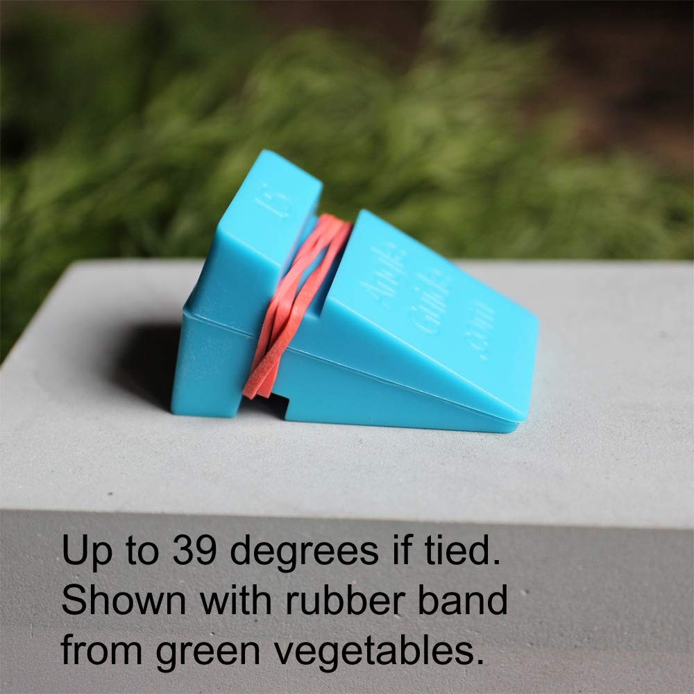 AGM Angle Wedges for Sharpening Knives 10 to 20 degrees, Blue