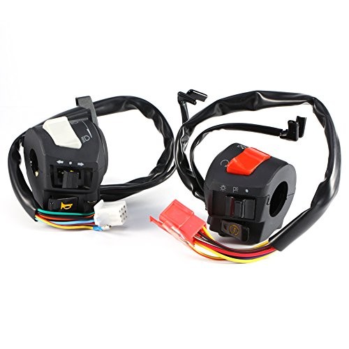 Motorcycle Handlebar Controller Switch, 2X Universal 12V DC 7/8'' Motorcycle