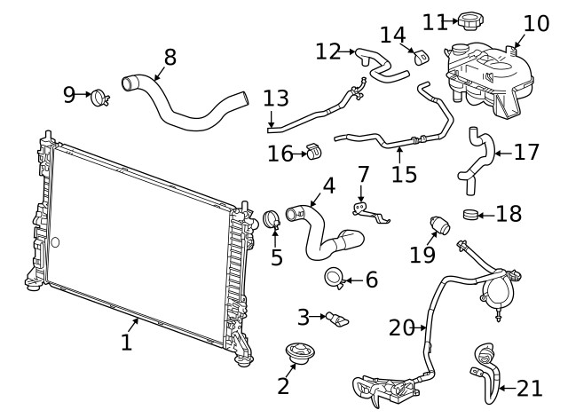 Genuine GM Upper Hose Bracket 84995437