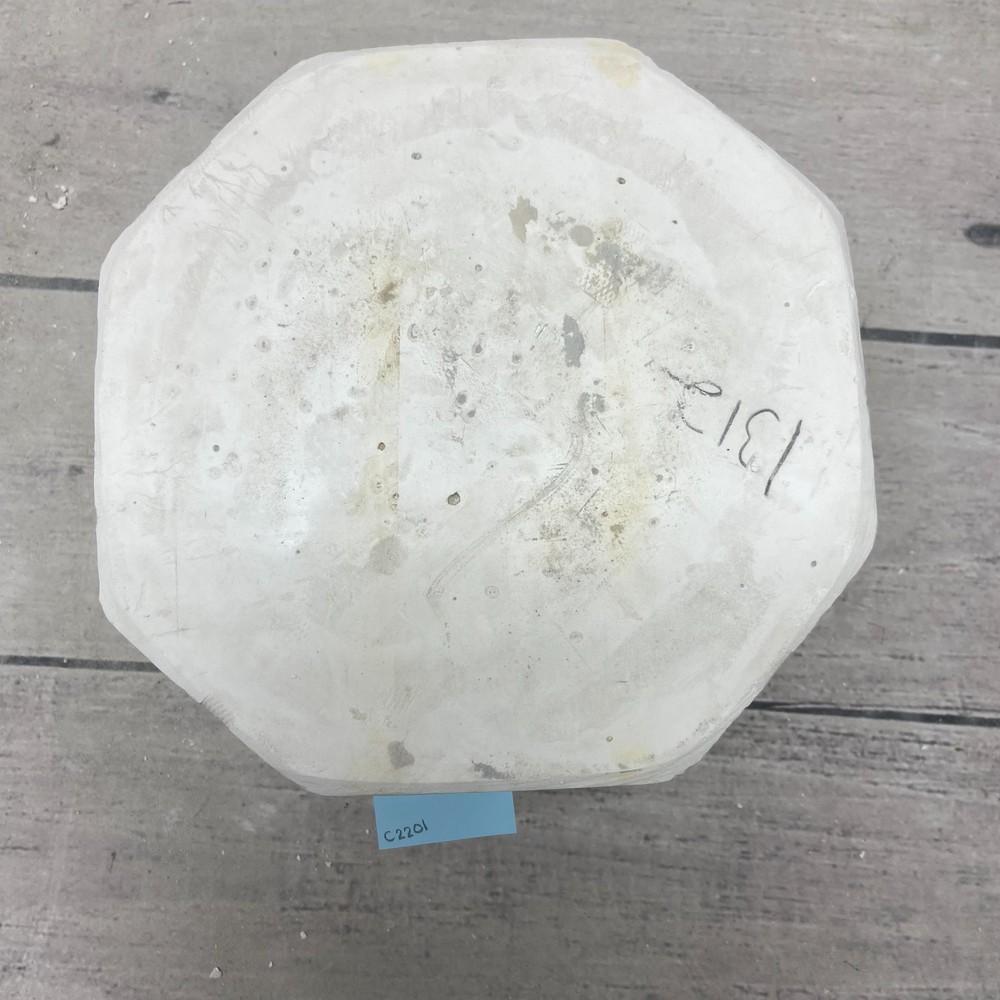 Vintage 1997 Boothe Ceramic Casting Mold LG Scallop Dip Insert Pour Solid #1312