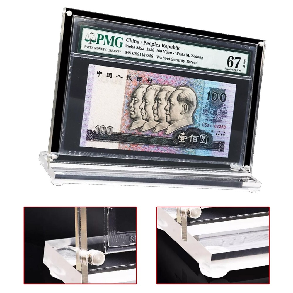 Acrylic Display Case for PMG Graded Banknotes Currency Holder Banknotes.