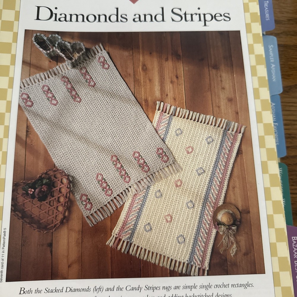 CROCHET ~ “Rugs and Pillows” ~ 10 PATTERNS ONLY~