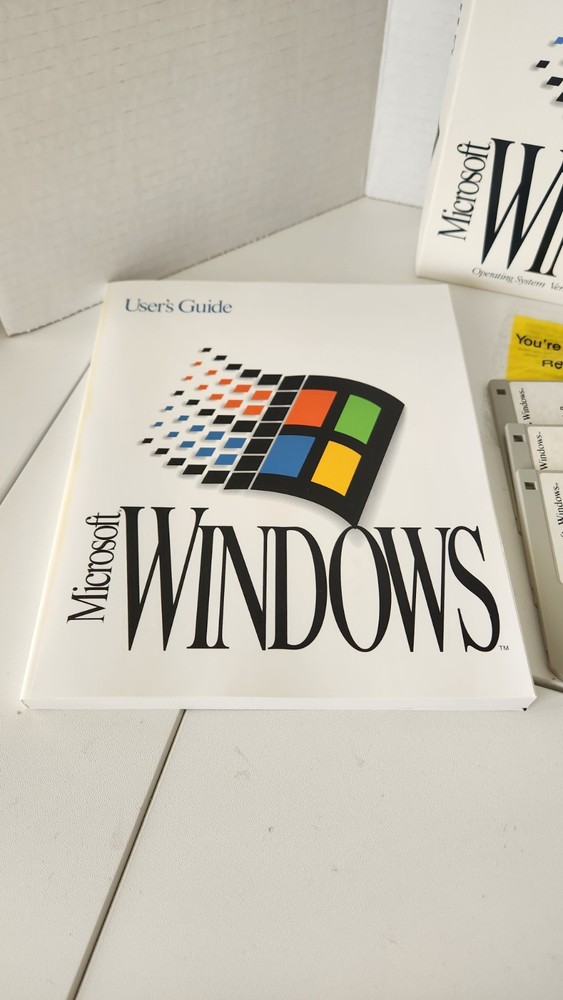 Vintage Microsoft Windows 3.1 Operating System PC Software Complete 6 Disk Set