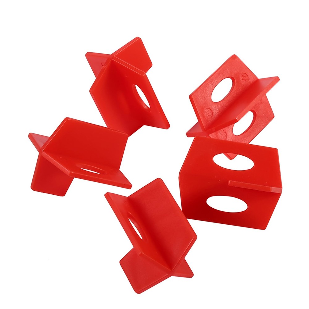 50Pcs 1/16 Inch Tile Spacers Leveling System, Tile Leveling System Red 3 Side...