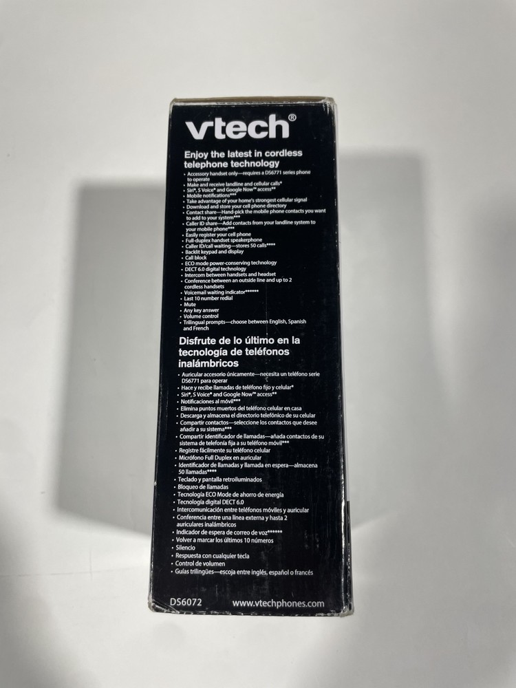 Vtech Accessory Handset Phone & Charger for the DS6771 - Open Packaging