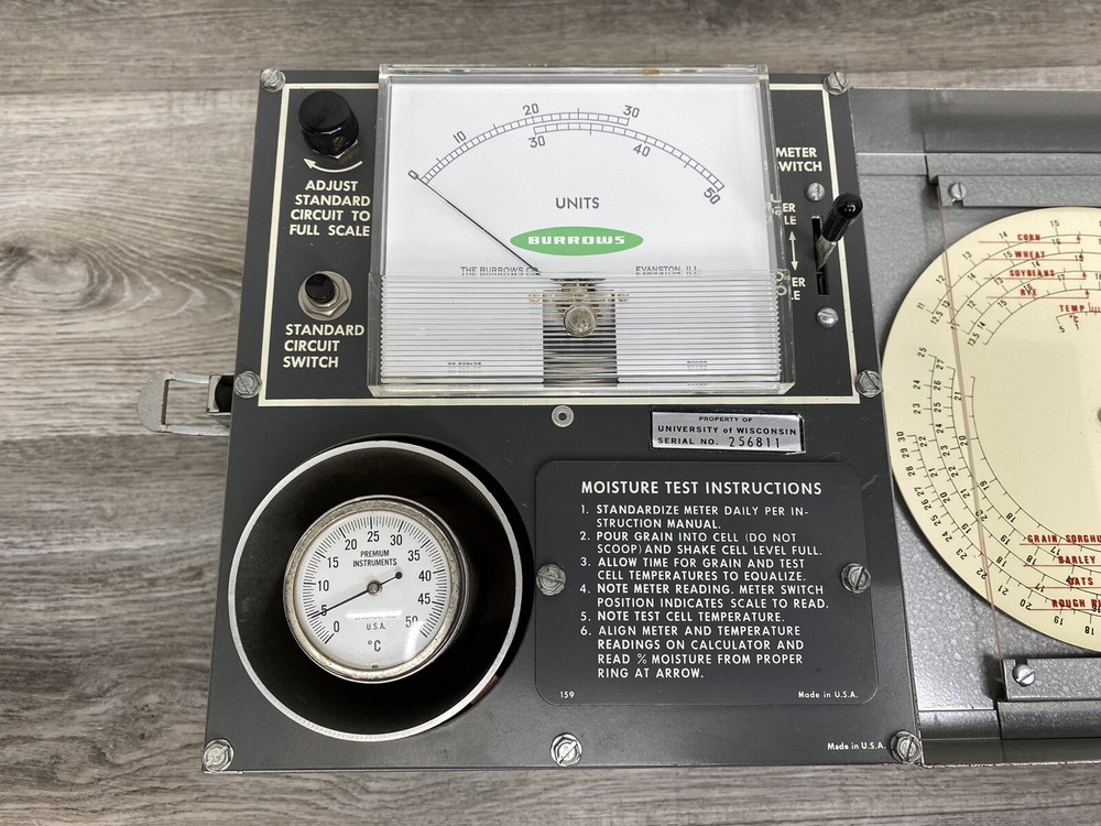 Vintage Burrows Safe Crop Moisture Tester *Untested*