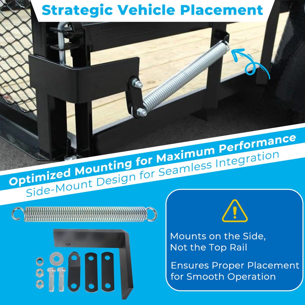 Right Trailer Tail For most utility & trailer tailgates Gate Spring Lift Assist