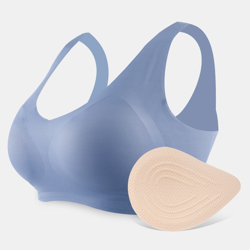 M Size Bra Insert Breathable Soft Cotton Triangular Shape Insert Bra Pad For