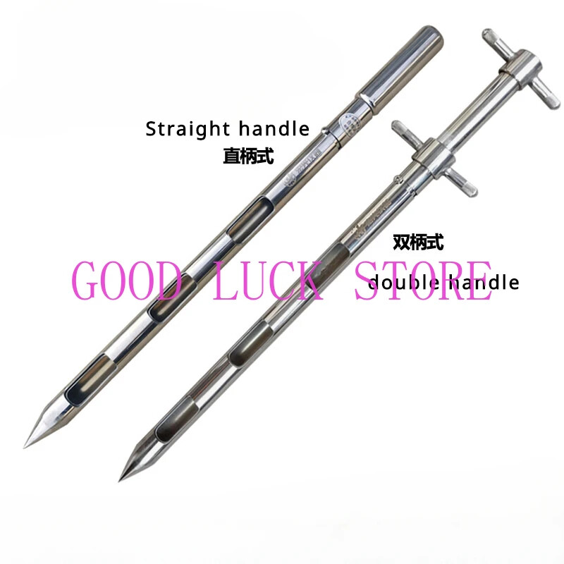 25MM 304 Stainless Steel Double Layer Rotary Powder Sampling Tube Solid Sampler