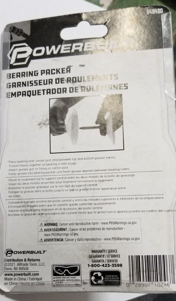 Powerbuilt Bearing Packer #64840