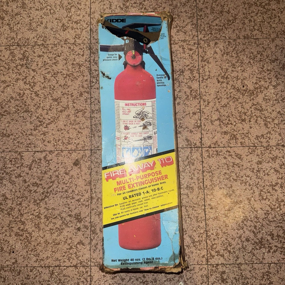 Kidde Fire Away 110 Multi-Purpose Fire Extinguisher UL DOT Rated