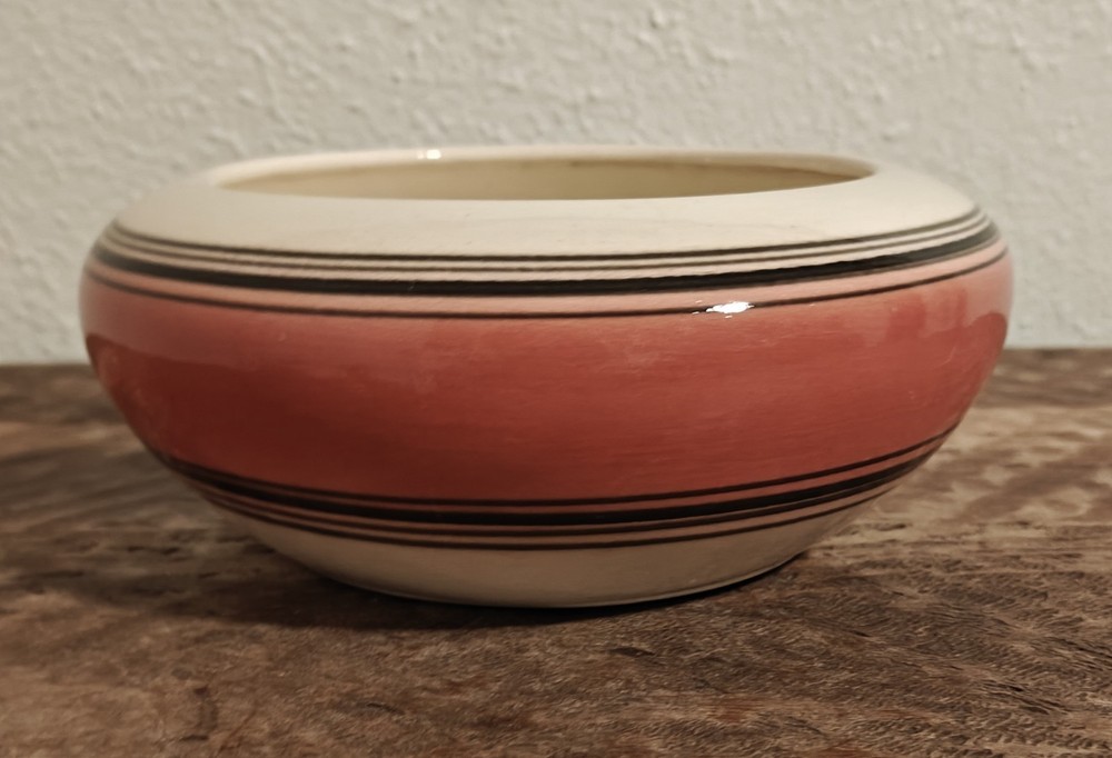 Vintage Flying eagle Planter Ceramic Eagle Stamped Pink Ivory