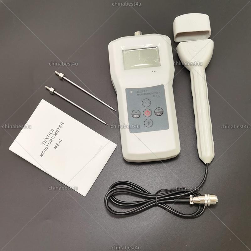 Textile Moisture Meter Tester Analyzer For Clothes Wool Yarm Moisture Measuring