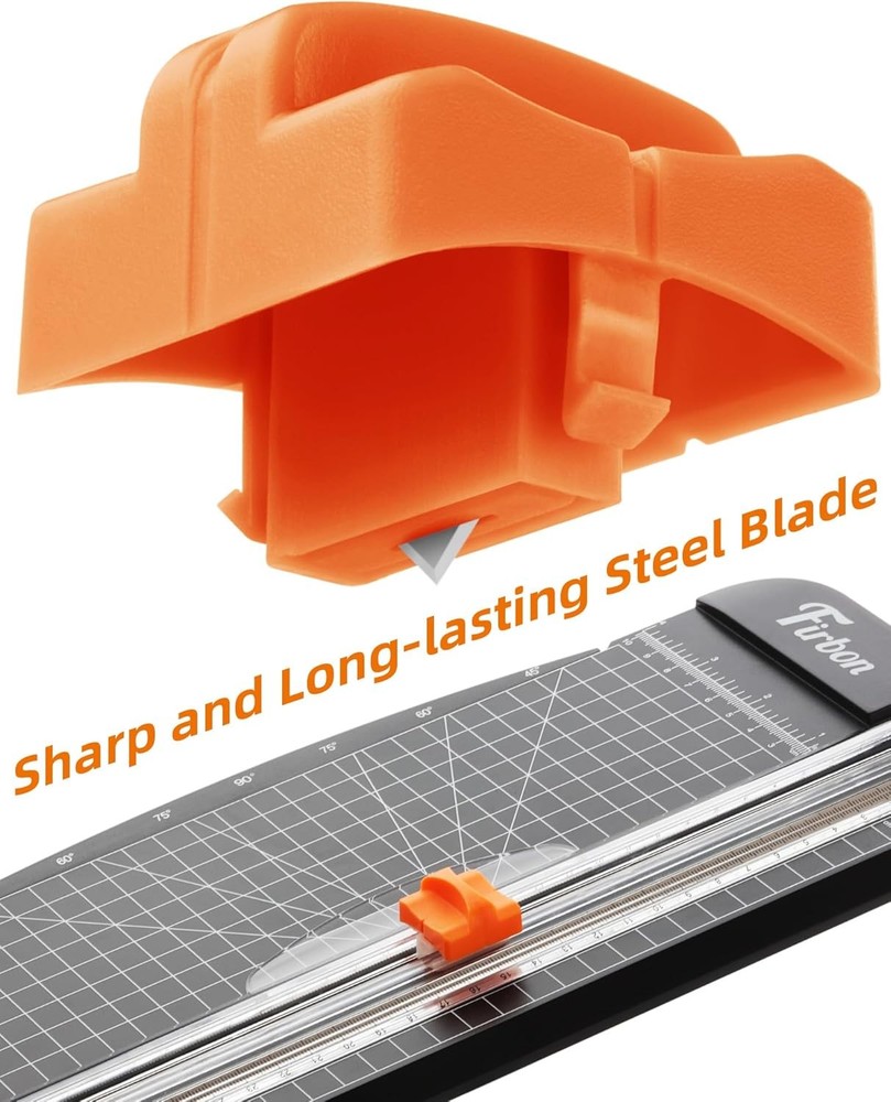 Firbon Paper Cutter Replacement Blade with Automatic Security 1-orange