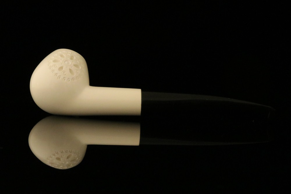 Apple Block Meerschaum Pipe with case M1975