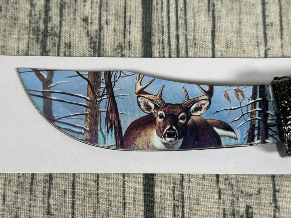 Buck Deer Decorative Knife with Stand