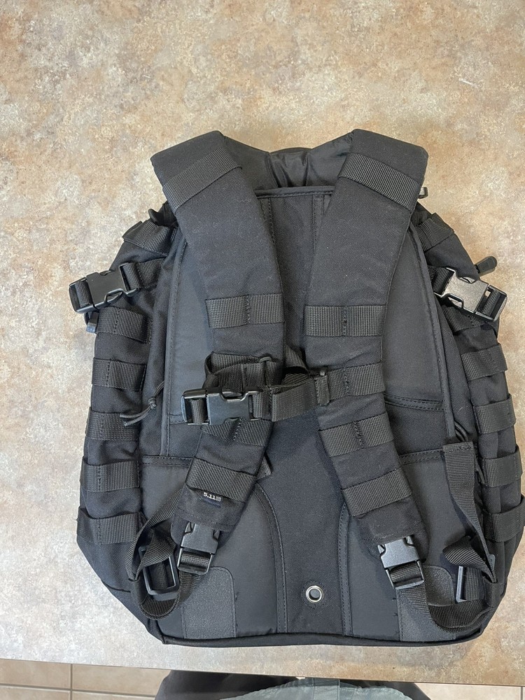 5.11 Rush 24 2.0 Tactical Backpack - 56563 black 511 multiple compartments