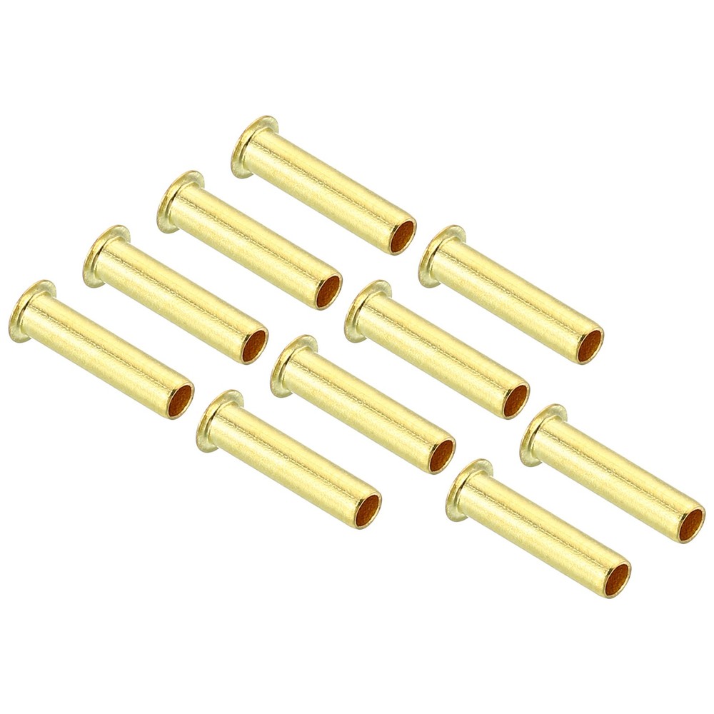 10pcs 2.5mm Tube OD Brass Compression Sleeves Insert Brass Ferrule Fitting